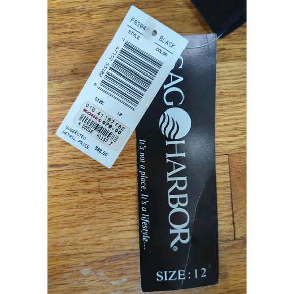 New Sag Harbor Womens Blazer Black Wool Nylon Cashmere One Button Sz 12 Jacket - Picture 6 of 9